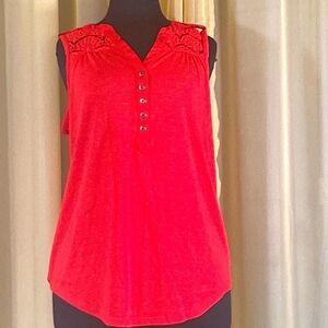 Red Women Blouse Size L